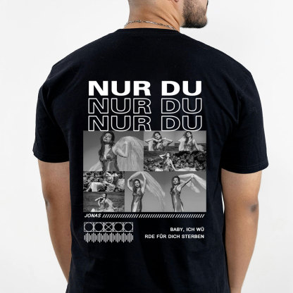 Personalisiertes Collage Foto TShirt Geschenk Für Freundin Oder Freund
