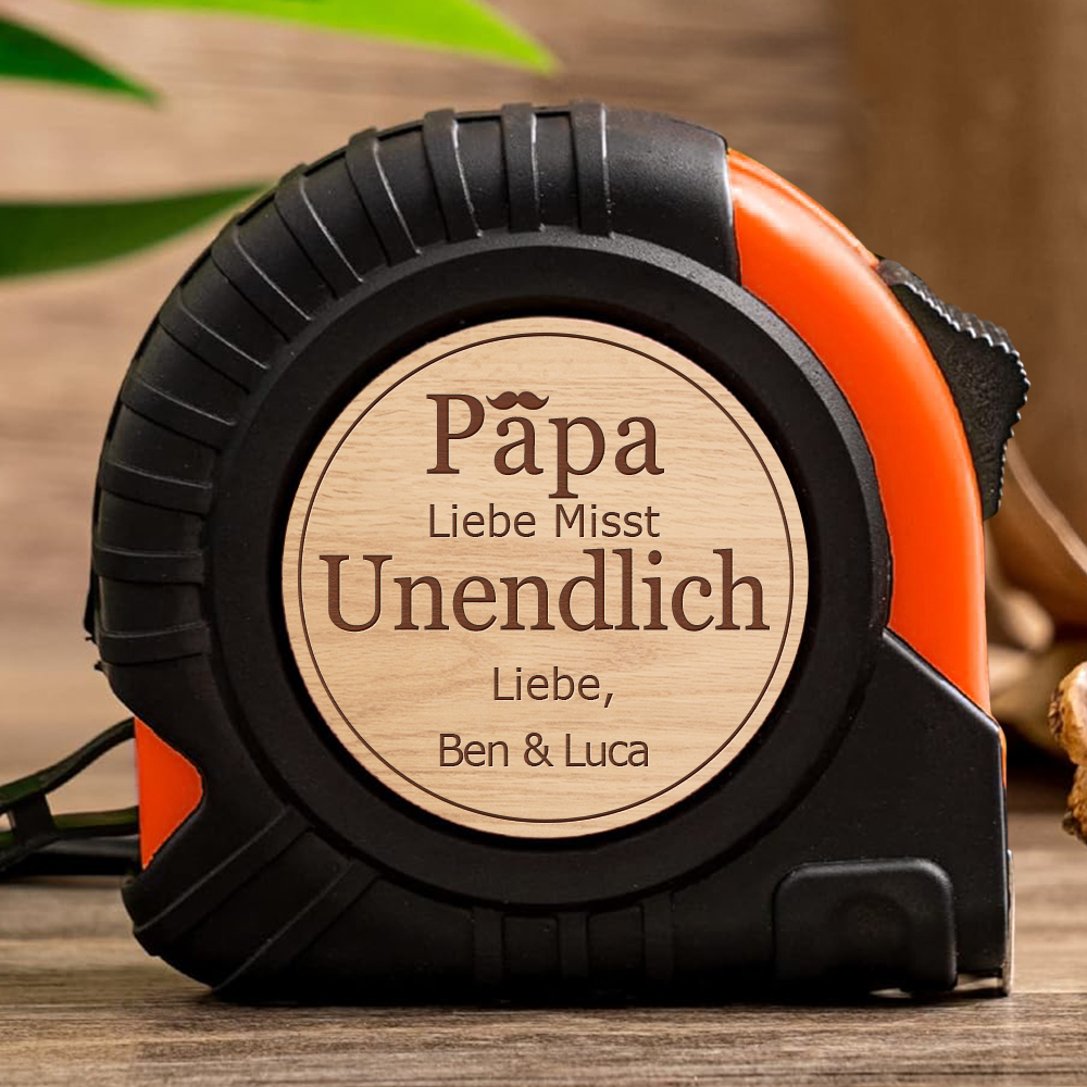 Maßband Geschenk Mit Personalisierung Für Papa Handwerker Werkzeug Geschenke Zum Vatertag Geburtstag Und Weihnachten
