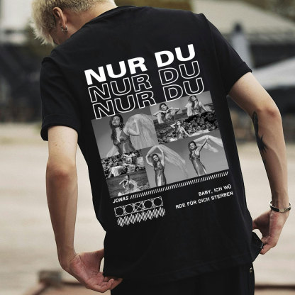 Personalisiertes Collage Foto TShirt Geschenk Für Freundin Oder Freund