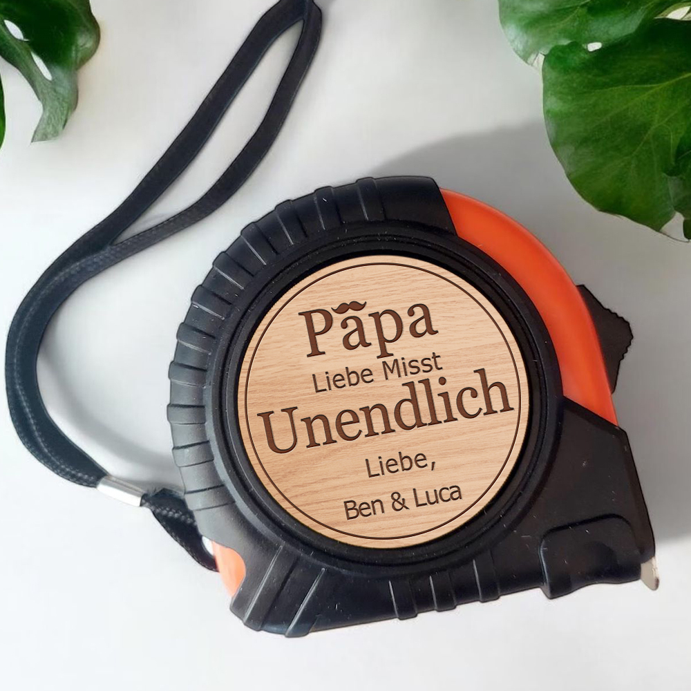 Maßband Geschenk Mit Personalisierung Für Papa Handwerker Werkzeug Geschenke Zum Vatertag Geburtstag Und Weihnachten