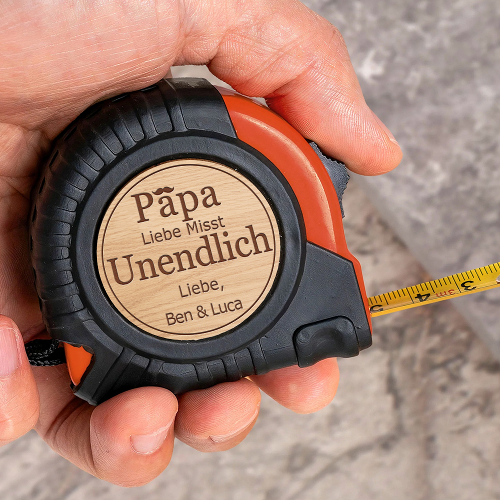 Maßband Geschenk Mit Personalisierung Für Papa Handwerker Werkzeug Geschenke Zum Vatertag Geburtstag Und Weihnachten