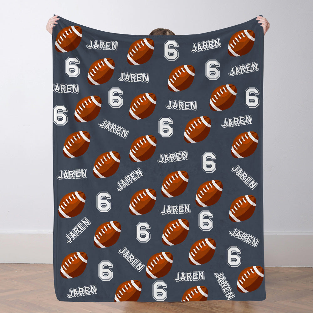 Personalisiertes Fußballdecke Mit Namen Individuelle Teamdecke Fußball