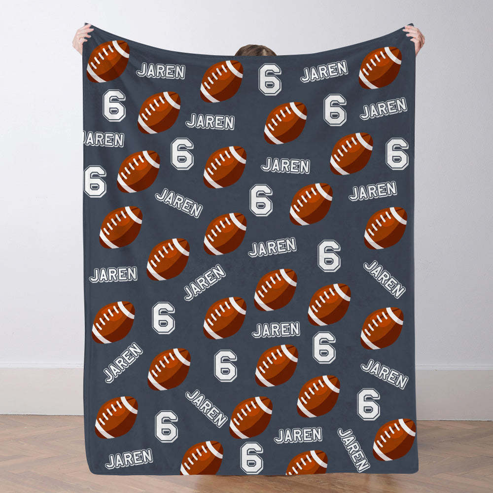 Personalisiertes Fußballdecke Mit Namen Individuelle Teamdecke Fußball Geschenk Für Spieler Und Fans