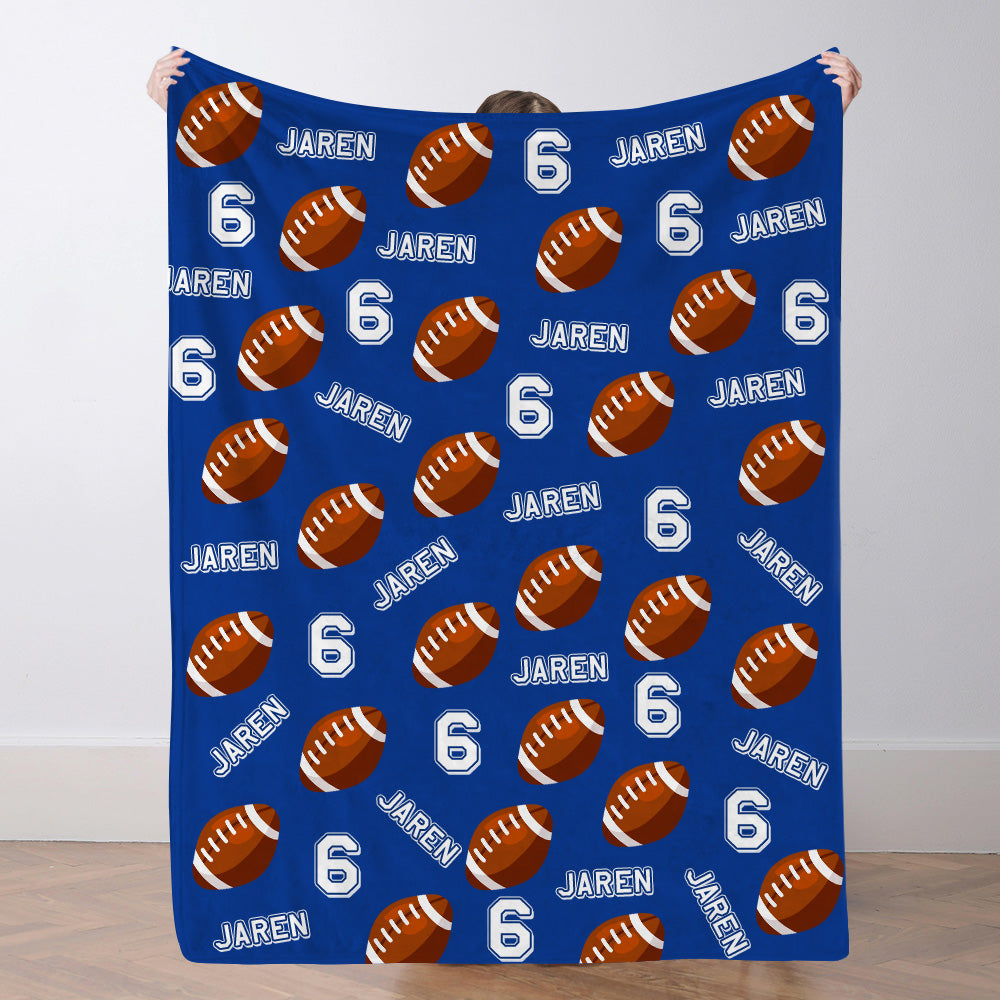 Personalisiertes Fußballdecke Mit Namen Individuelle Teamdecke Fußball