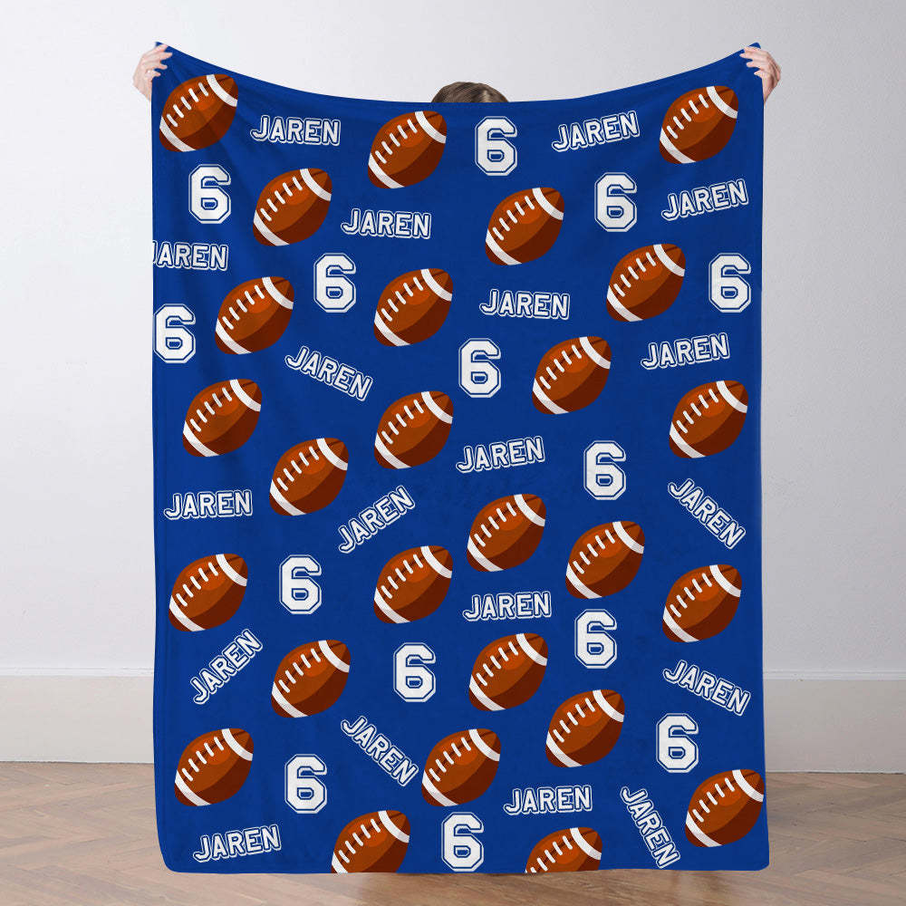 Personalisiertes Fußballdecke Mit Namen Individuelle Teamdecke Fußball Geschenk Für Spieler Und Fans
