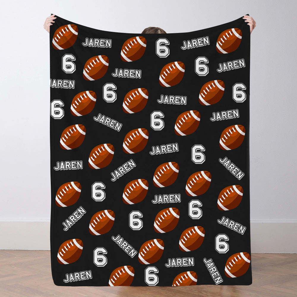 Personalisiertes Fußballdecke Mit Namen Individuelle Teamdecke Fußball