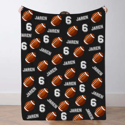 Personalisiertes Fußballdecke Mit Namen Individuelle Teamdecke Fußball Geschenk Für Spieler Und Fans
