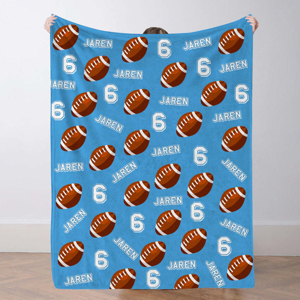 Personalisiertes Fußballdecke Mit Namen Individuelle Teamdecke Fußball Geschenk Für Spieler Und Fans