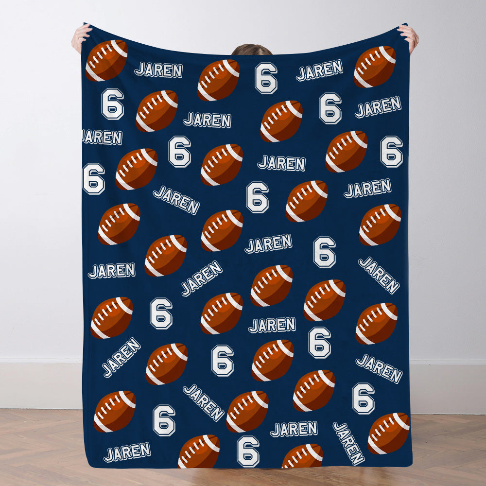 Personalisiertes Fußballdecke Mit Namen Individuelle Teamdecke Fußball Geschenk Für Spieler Und Fans