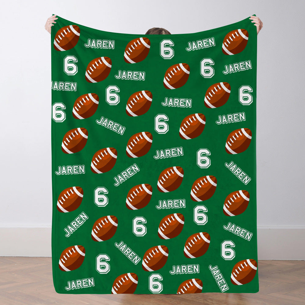 Personalisiertes Fußballdecke Mit Namen Individuelle Teamdecke Fußball