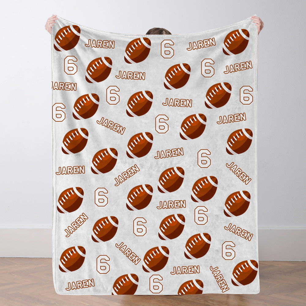 Personalisiertes Fußballdecke Mit Namen Individuelle Teamdecke Fußball