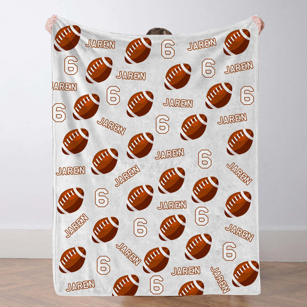 Personalisiertes Fußballdecke Mit Namen Individuelle Teamdecke Fußball Geschenk Für Spieler Und Fans