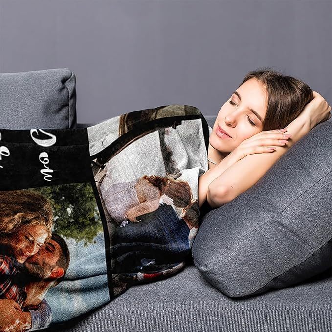 Personalisierte Fotodecke Mit Collage Und Text Muttertagsgeschenk Erinnerungsstück Mit Foto