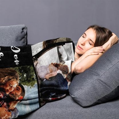 Personalisierte Fotodecke Mit Collage Und Text Muttertagsgeschenk Erinnerungsstück Mit Foto