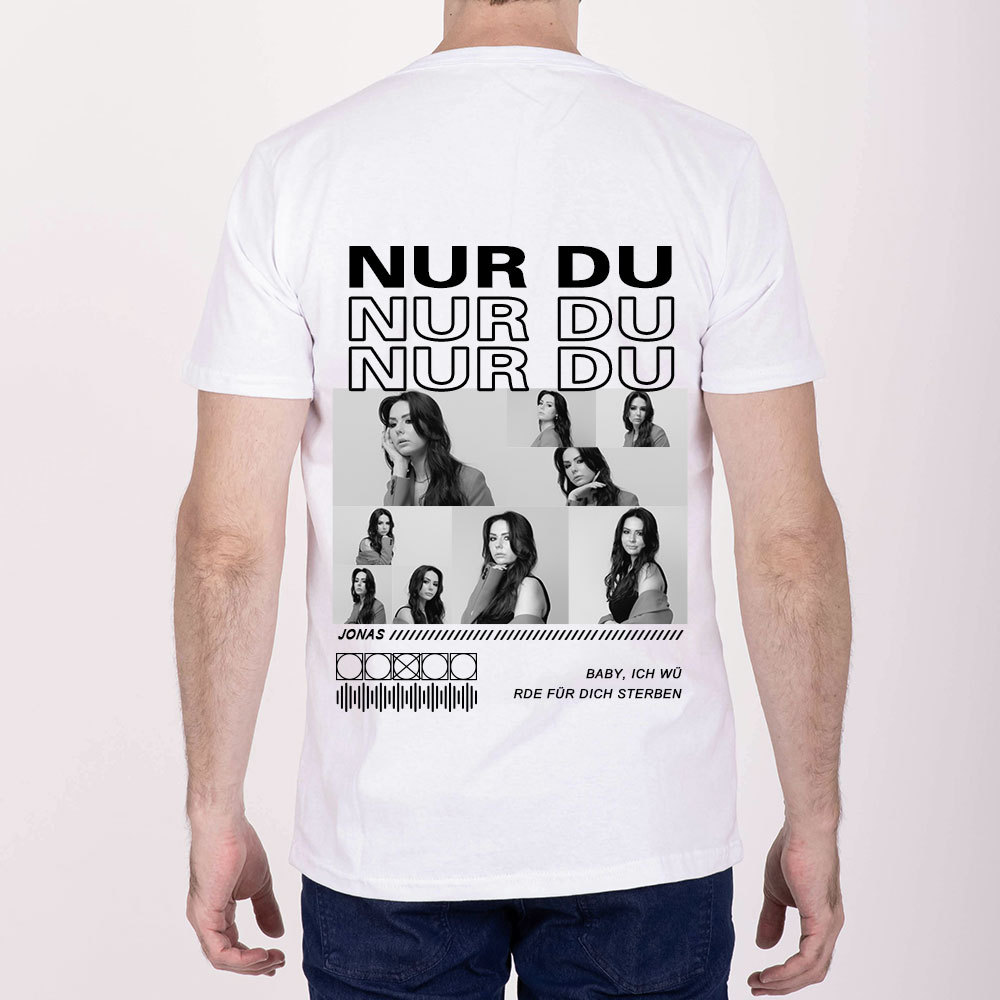 Personalisiertes Collage Foto TShirt Geschenk Für Freundin Oder Freund