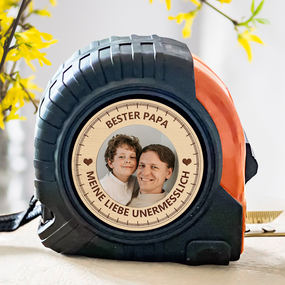 Maßband Mit Foto Personalisierte Werkzeuggeschenke Für Handwerker Und Papa Zum Vatertag