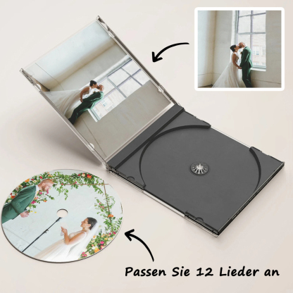 Personalisierte Foto CD Für Paare Mit Liebesliedern Und Playlist Geschenk Zum Valentinstag Oder Jahrestag