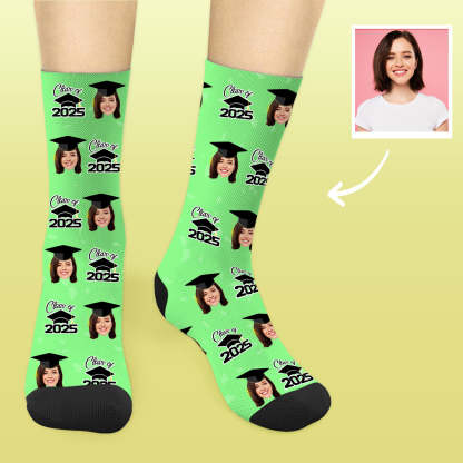 Personalisierte Abschluss Socken 2025 Mit Foto Individuelle Graduation Geschenke Für Sie Und Ihn