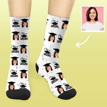 Personalisierte Abschluss Socken 2025 Mit Foto Individuelle Graduation Geschenke Für Sie Und Ihn
