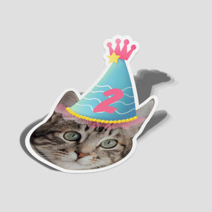 Personalisierte Gesichtssticker für Geburtstagsfeiern Fotoaufkleber Geburtstagsgesichtssticker Individuelle Geburtstagsaufkleber