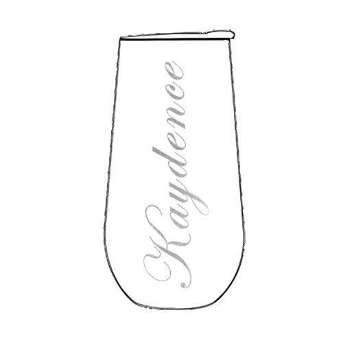 Personalisierter Name Sektbecher Edelstahl Mit Deckel Brautjungfernges