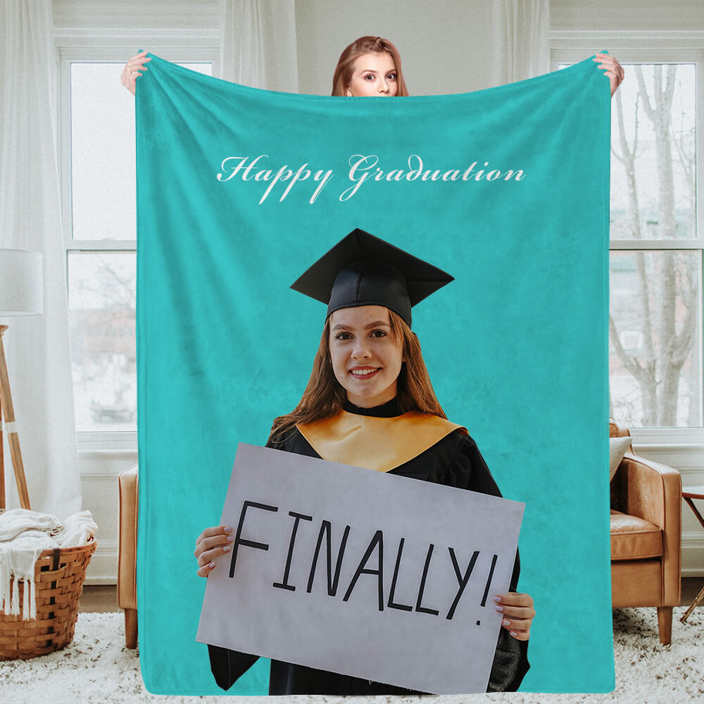 Personalisierte Foto und Text Decken Fleece Wurfdecke Paargeschenke