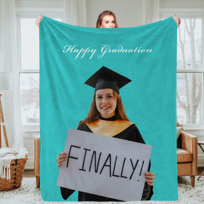 Personalisierte Foto und Text Decken Fleece Wurfdecke Paargeschenke