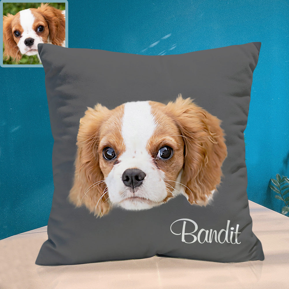 Personalisiertes Haustier Fotokissen Kissenbezug Katzenkissen Hundekissen Dekoratives Zierkissen Weihnachtsgeschenk