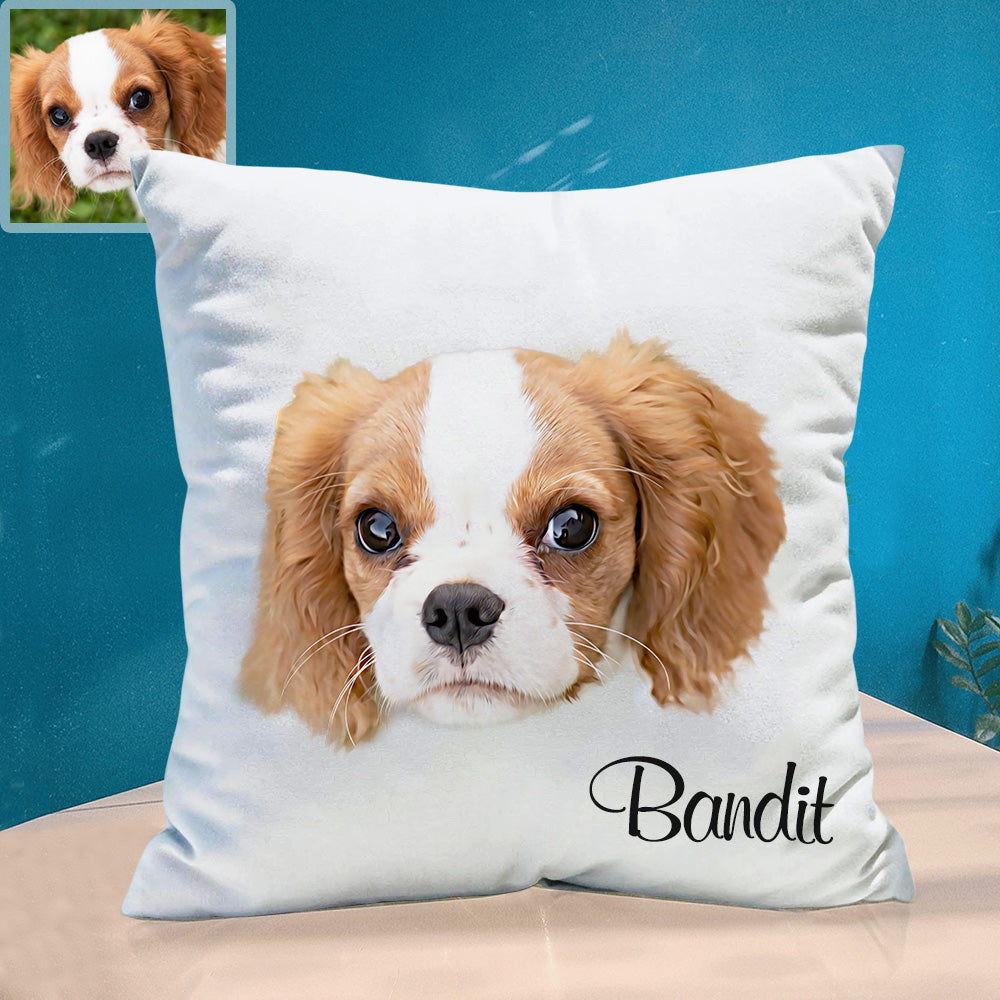 Personalisiertes Haustier Fotokissen Kissenbezug Katzenkissen Hundekissen Dekoratives Zierkissen Weihnachtsgeschenk