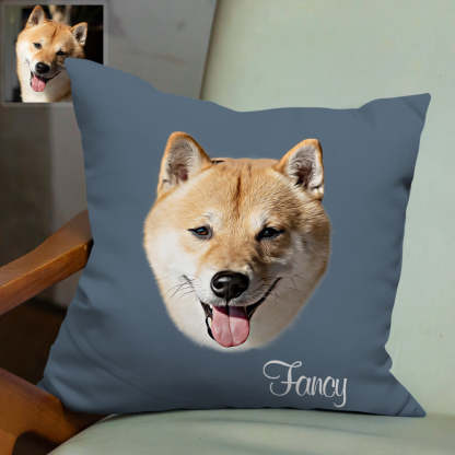 Personalisiertes Haustier Fotokissen Kissenbezug Katzenkissen Hundekissen Dekoratives Zierkissen Weihnachtsgeschenk