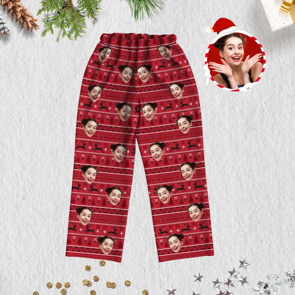 Weihnachts-Pyjamas Personalisierte Schlafbekleidung Foto-Pyjamas Weihnachtsgeschenk