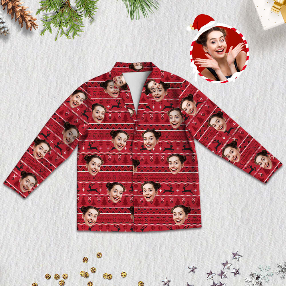 Weihnachts-Pyjamas Personalisierte Schlafbekleidung Foto-Pyjamas Weihn