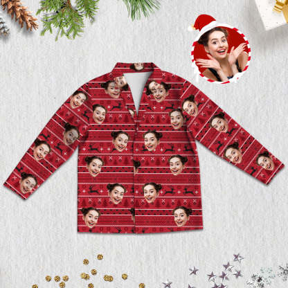 Weihnachts-Pyjamas Personalisierte Schlafbekleidung Foto-Pyjamas Weihnachtsgeschenk