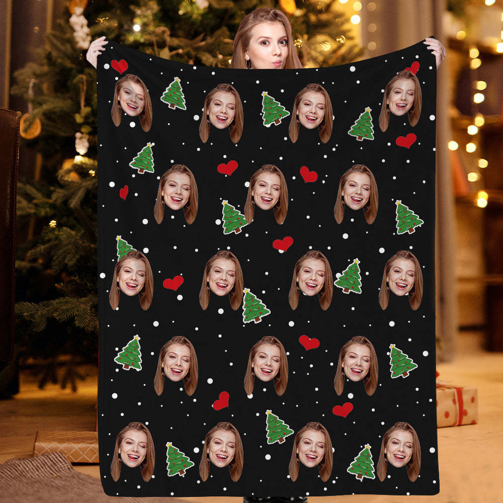 Weihnachtsgeschenk personalisierte Fotodecken individuelle Weihnachtsd