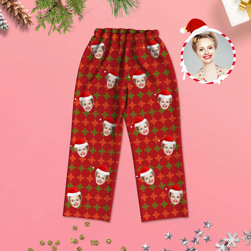 Weihnachts-Pyjamas Schlafbekleidung Personalisierte Pyjamas mit Foto Weihnachtsgeschenk
