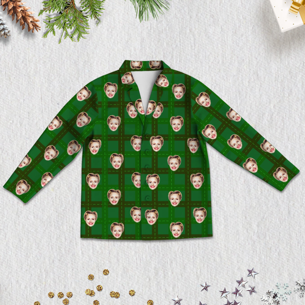 Personalisierte Foto Gesicht Schlafanzüge Weihnachtsgeschenk