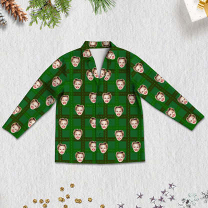 Personalisierte Foto Gesicht Schlafanzüge Weihnachtsgeschenk