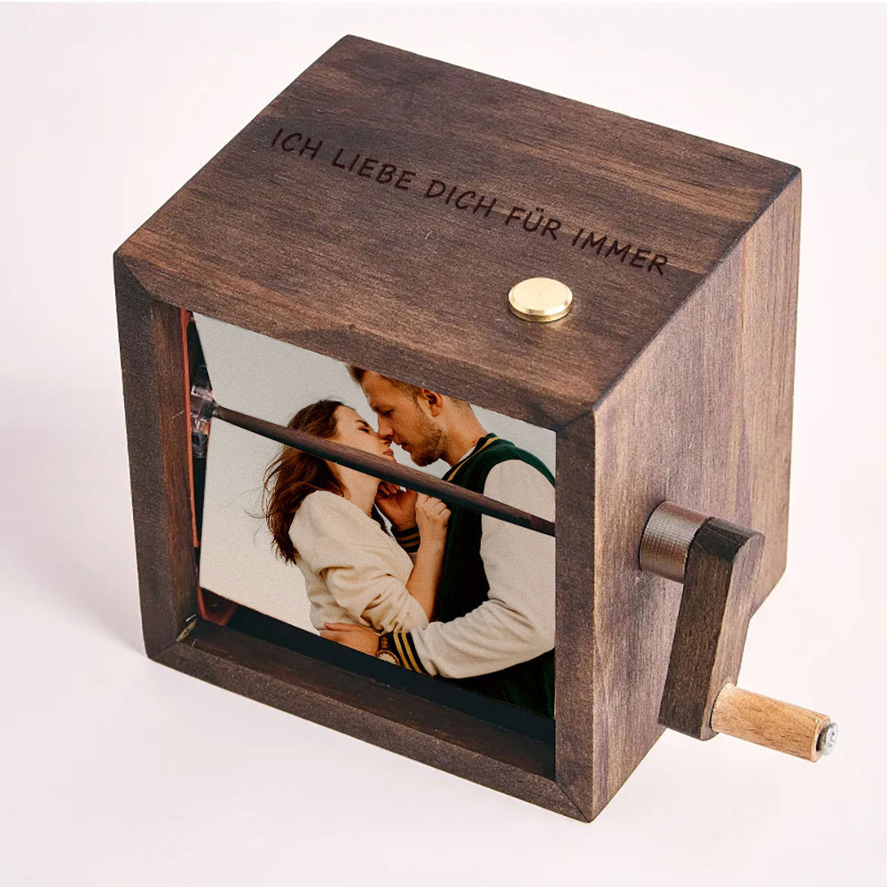 Personalisierte Foto Flipbook Lampe Mit Gravur Animationswürfel Nachtlicht Geschenk für Sie