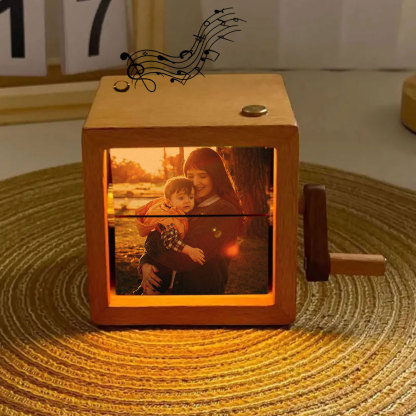 Personalisierte Musik Flipbook Lampe Mit Gravur Animationswürfel Nachtlicht Jahrestagsgeschenk