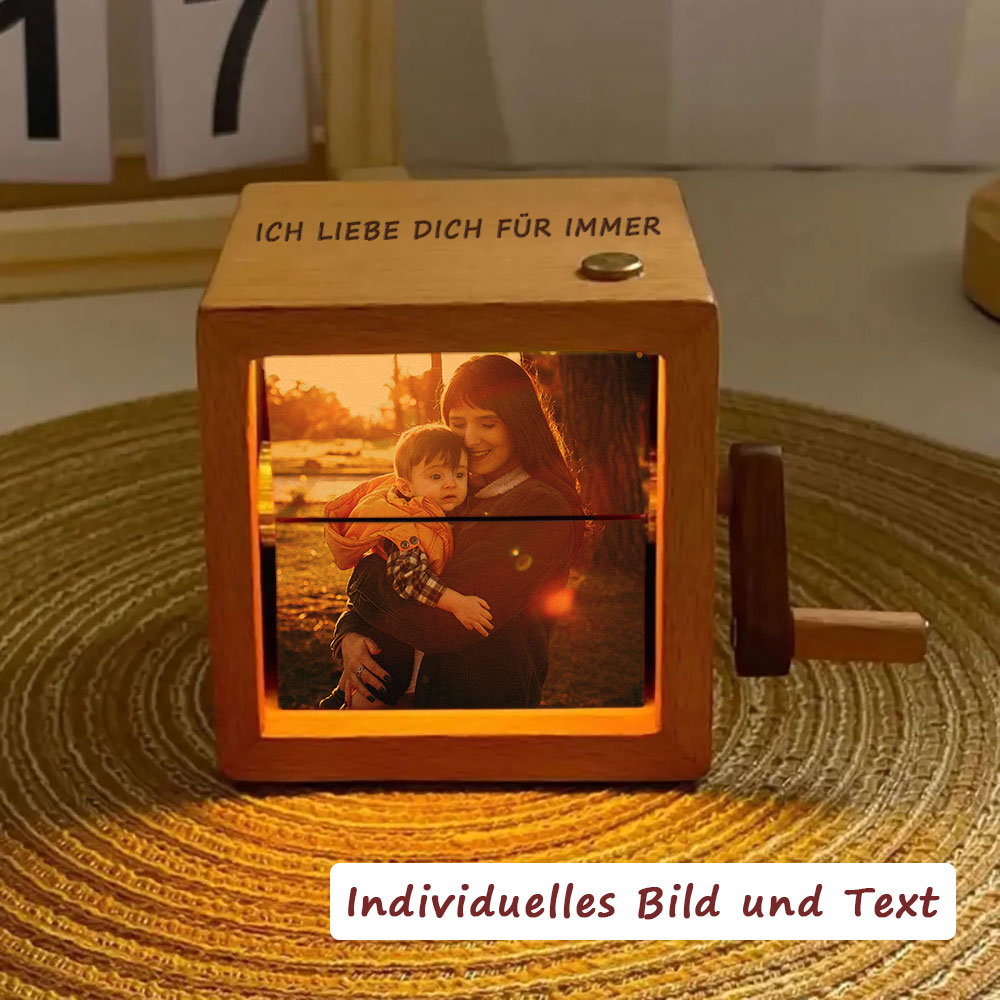 Personalisierte Foto Flipbook Lampe Mit Gravur Animationswürfel Nachtlicht Geschenk für Sie