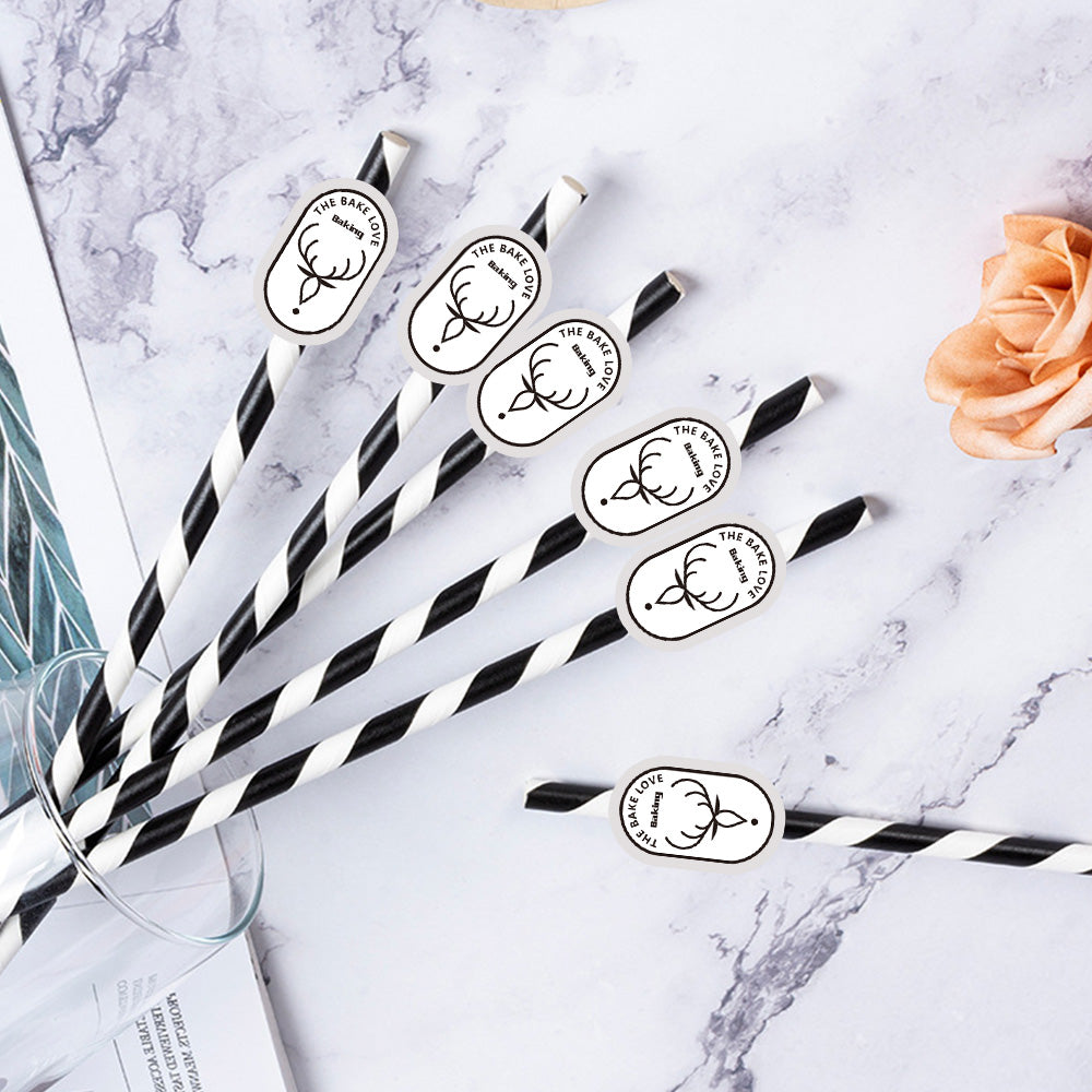 Personalisierte Trinkhalme Mit Firmenlogo Individuelle Werbegeschenke Für Unternehmen Und Eventdekoration