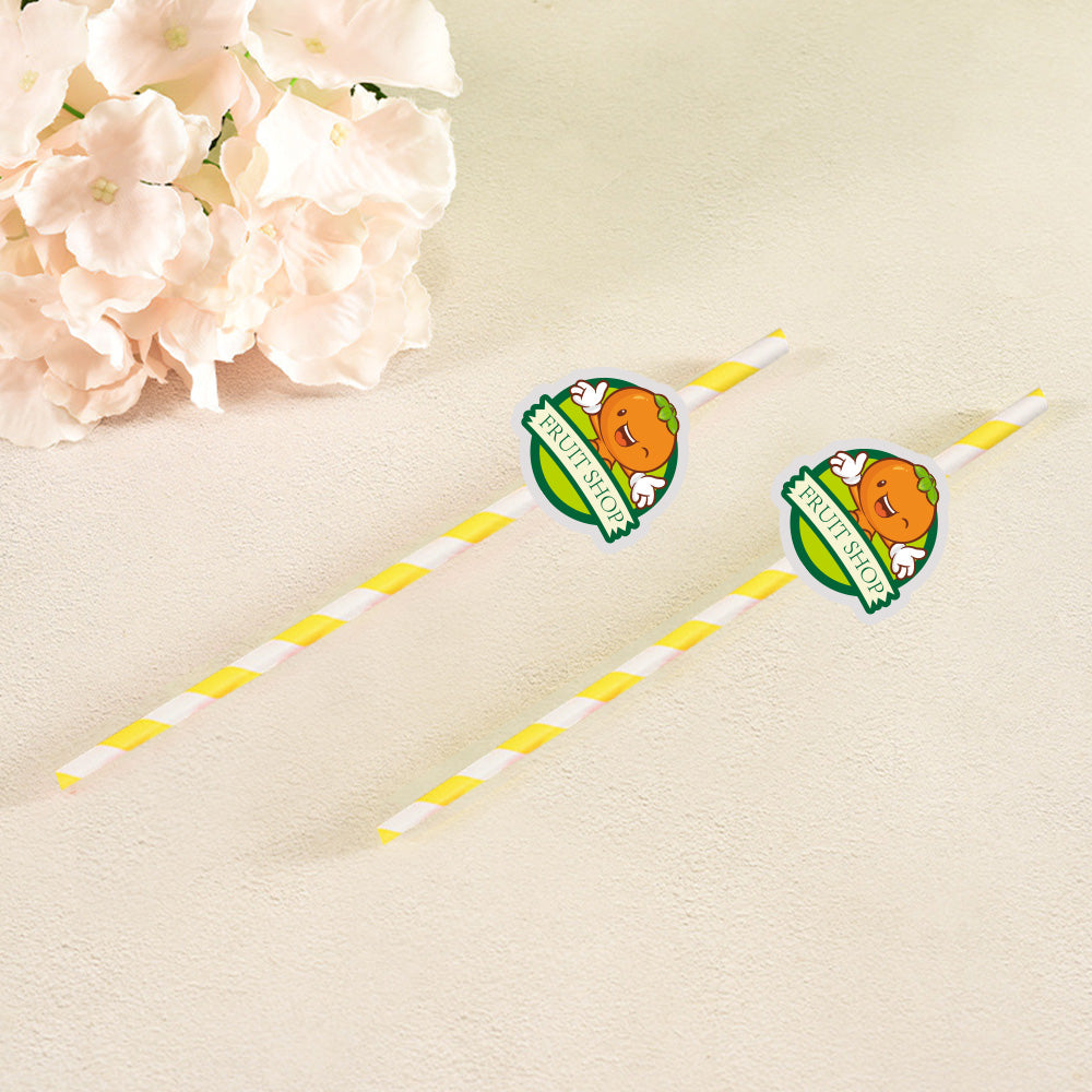 Personalisierte Trinkhalme Mit Logo Individuelle Firmenhalme Für Markenwerbung Und Events