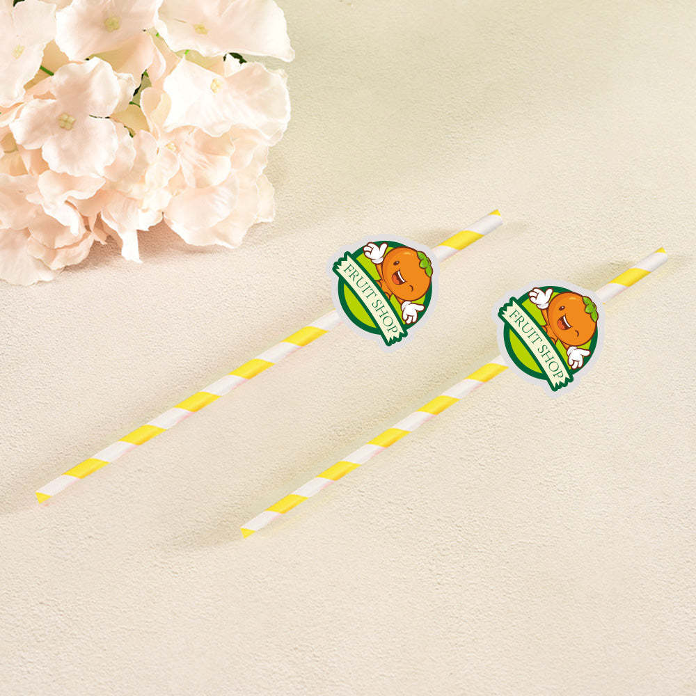 Personalisierte Trinkhalme Mit Logo Individuelle Firmenhalme Für Markenwerbung Und Events