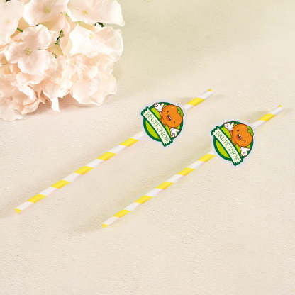 Personalisierte Trinkhalme Mit Logo Individuelle Firmenhalme Für Markenwerbung Und Events