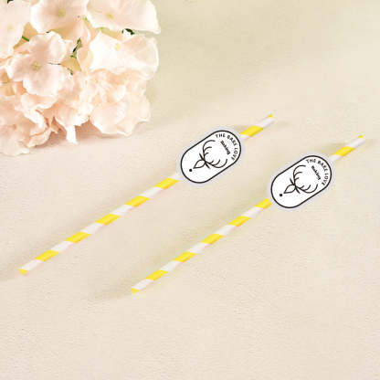 Personalisierte Trinkhalme Mit Logo Individuelle Firmenhalme Für Markenwerbung Und Events