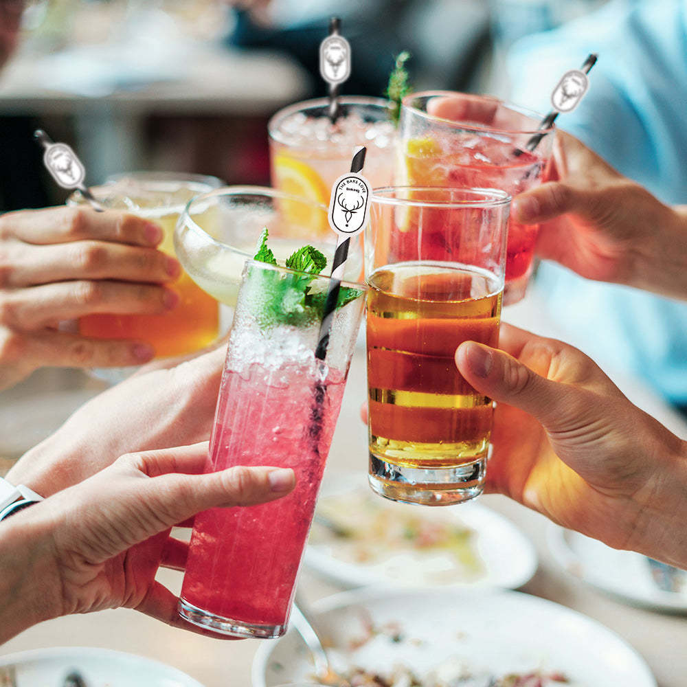 Personalisierte Trinkhalme Mit Logo Individuelle Firmenhalme Für Markenwerbung Und Events