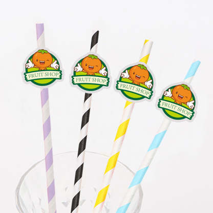 Personalisierte Trinkhalme Mit Logo Individuelle Firmenhalme Für Markenwerbung Und Events