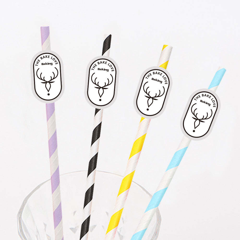 Personalisierte Trinkhalme Mit Logo Individuelle Firmenhalme Für Markenwerbung Und Events