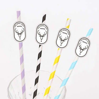 Personalisierte Trinkhalme Mit Logo Individuelle Firmenhalme Für Markenwerbung Und Events