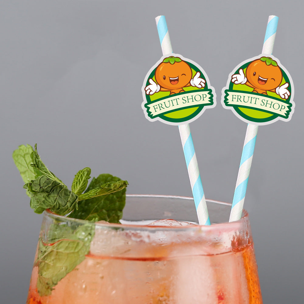 Personalisierte Trinkhalme Mit Logo Individuelle Firmenhalme Für Markenwerbung Und Events